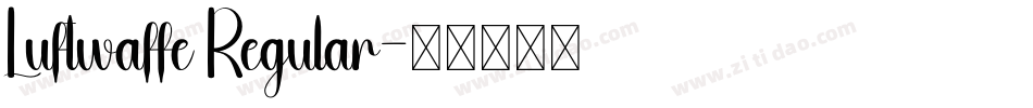Luftwaffe Regular字体转换